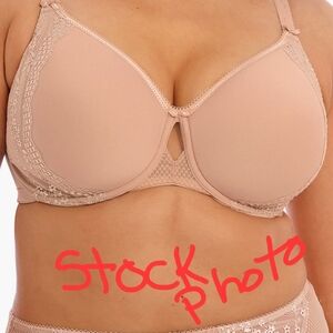 ELOMI Full Figure Lace Bra Underwire Size Is Noted In Picture 40J